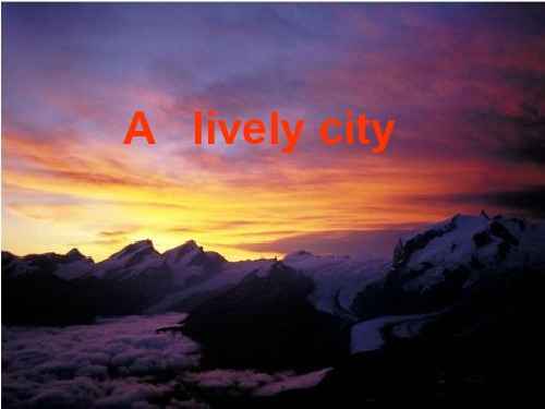 a lively city课件