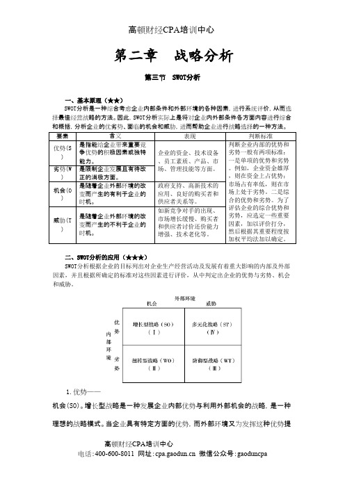 注会考试科目《公司战略》第二章 战略分析10