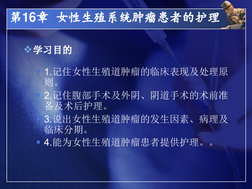 女性生殖系统肿瘤患者的护理