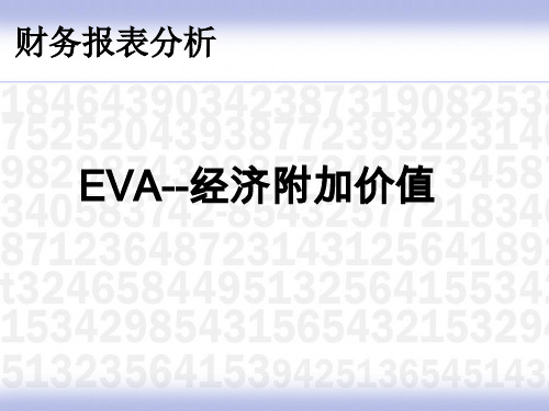 财务报表 EVA分析