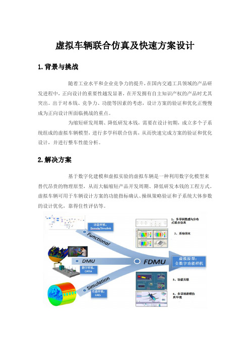 虚拟车辆联合仿真及快速方案设计