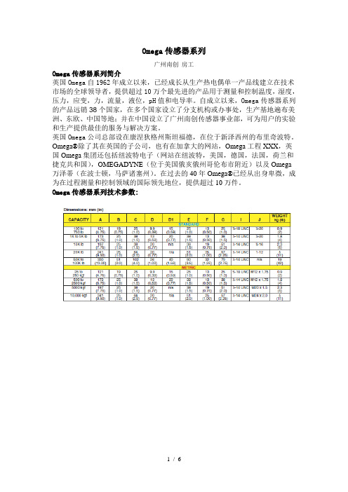 Omega传感器系列