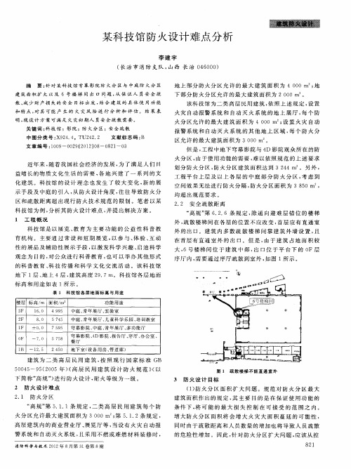 某科技馆防火设计难点分析