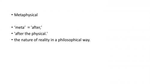 metaphysical peotry 玄学诗派