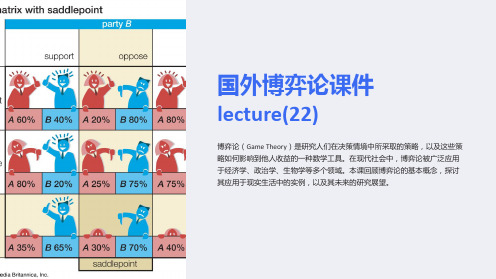 国外博弈论课件lecture(22)