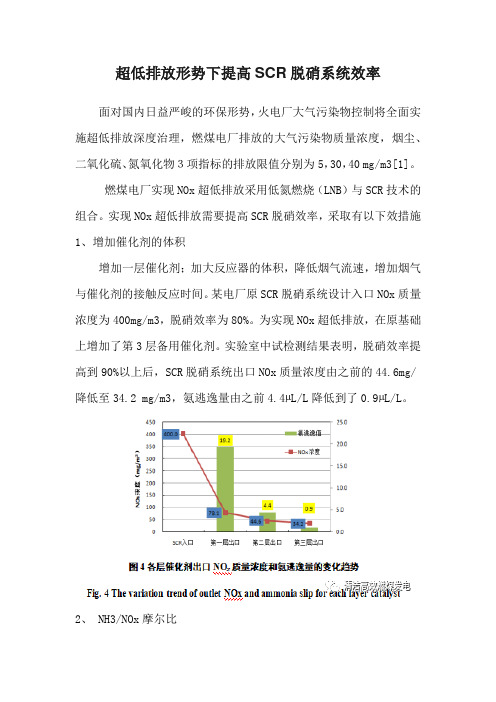 超低排放形势下提高SCR脱硝系统效率