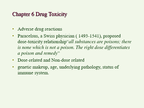 Dose-response relationship