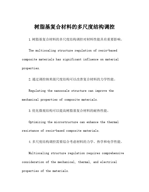 树脂基复合材料的多尺度结构调控