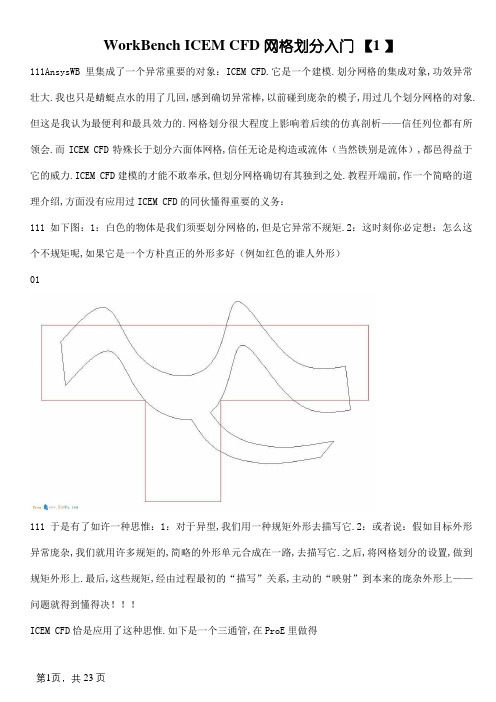 ICEM_CFD_网格划分入门