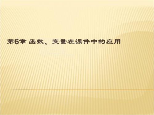 函数、变量在课件中应用-PPT文档资料