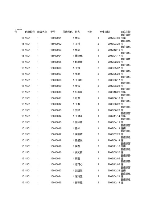 5年级中心学校体测模版