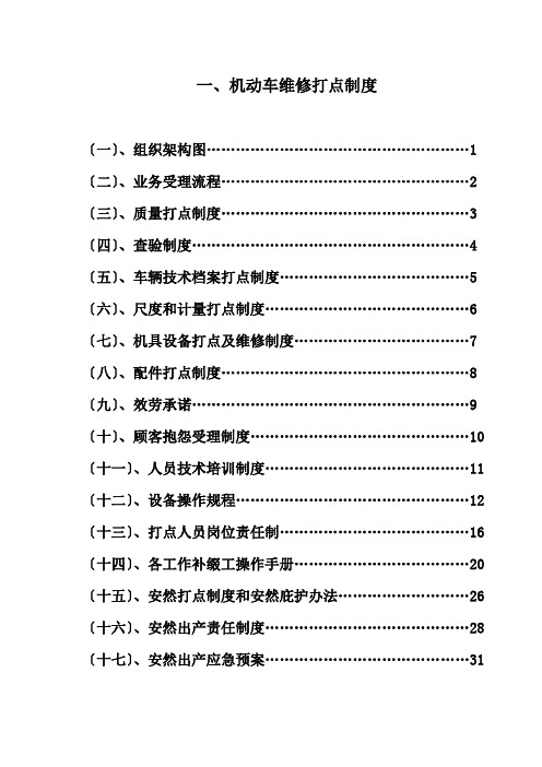 汽车维修管理制度(完整版)[1]