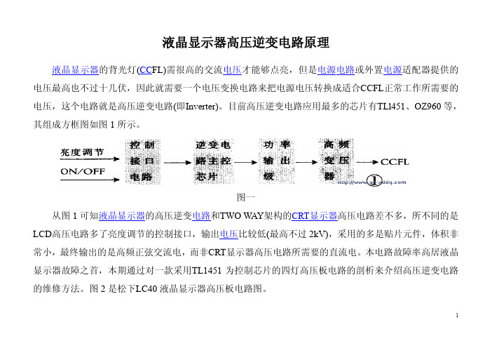 液晶显示器高压逆变电路原理