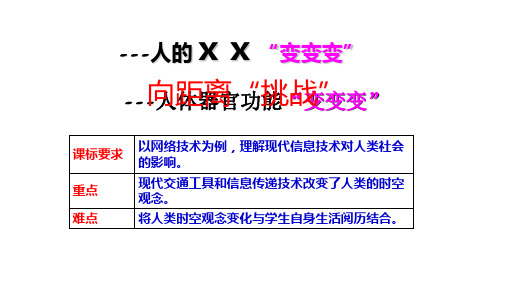 人民版历史必修 三7.4向“距离”挑战(共34张PPT)