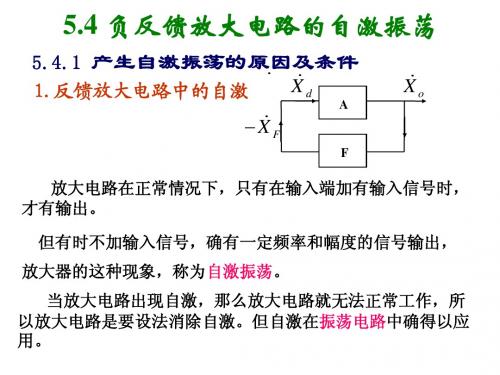 5.4 负反馈放大电路的自激振荡