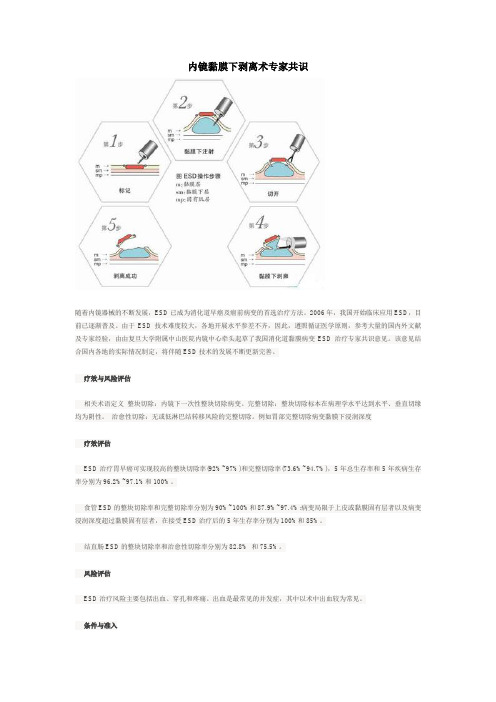 内镜黏膜下剥离术专家共识