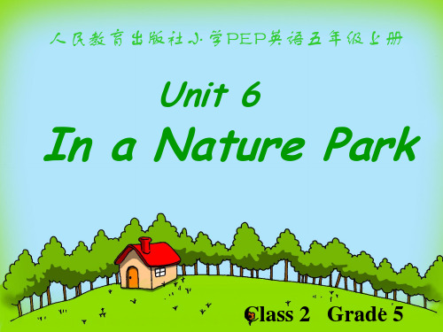 五年级上册英语课件-Unit 6 In a Nature Park 人教（PEP）(共34张PPT)