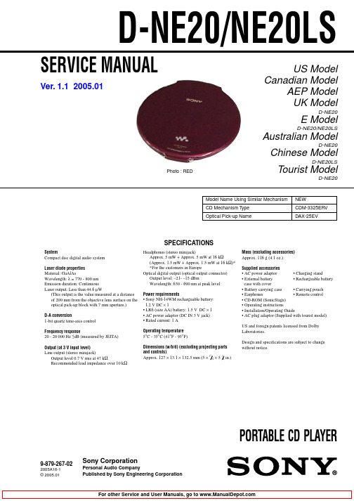 D-NE20 Service Manual