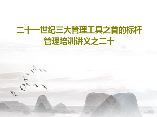二十一世纪三大管理工具之首的标杆管理培训讲义之二十76页PPT