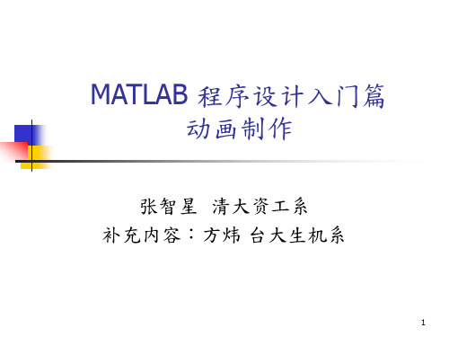 MATLAB入门简单动画制作ppt课件