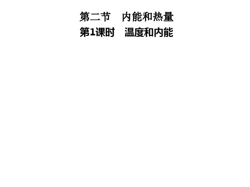 第一章 第二节 第一课时 温度和内能—2020年秋季九年级物理上册(教科版)(共24张PPT)