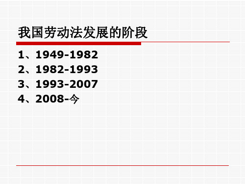 劳动法培训(1)