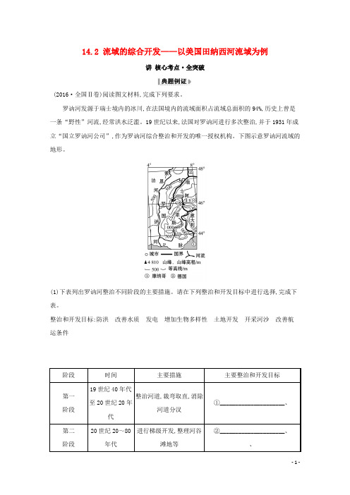 高考地理大一轮复习第十四章区域自然资源综合开发利用考点二14.2点全突破新人教版