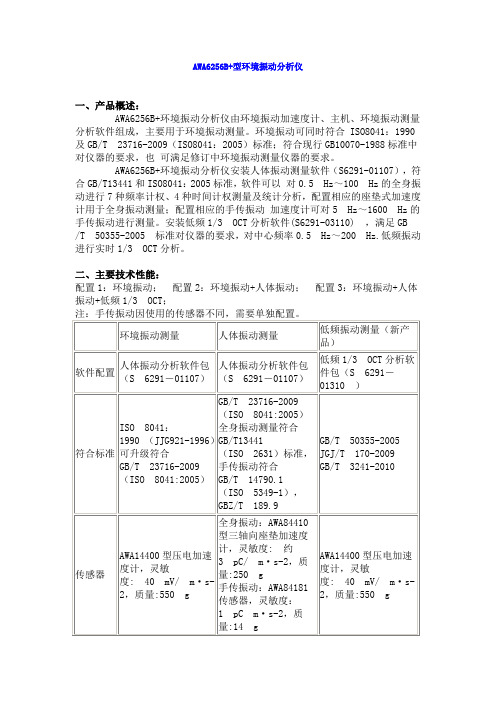 AWA6256B 型环境振动分析仪