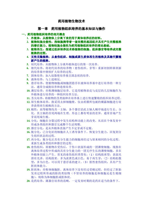 药用植物生物技术