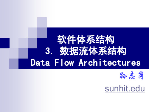 软件体系结构3数据流体系结构DataFlowArchitectures-PPT精品文档