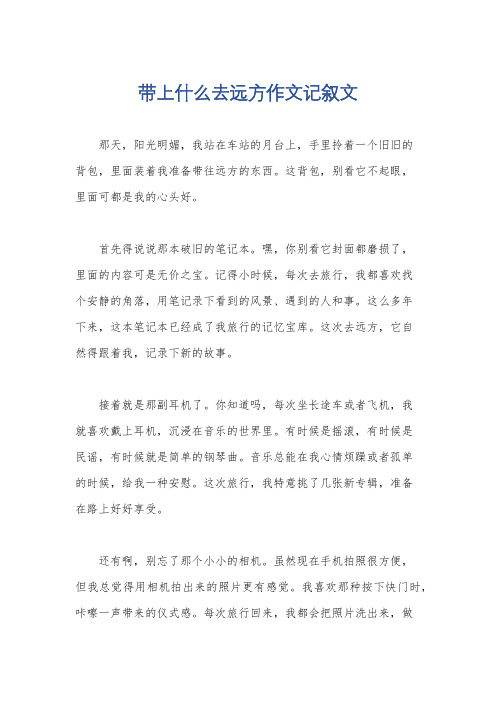 带上什么去远方作文记叙文