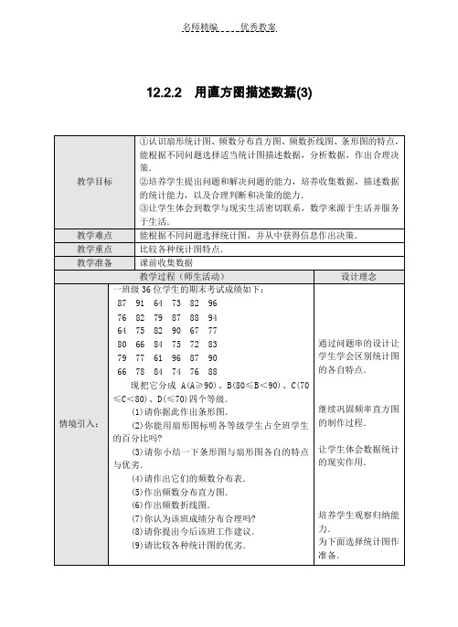 12.2.2  用直方图描述数据(3)