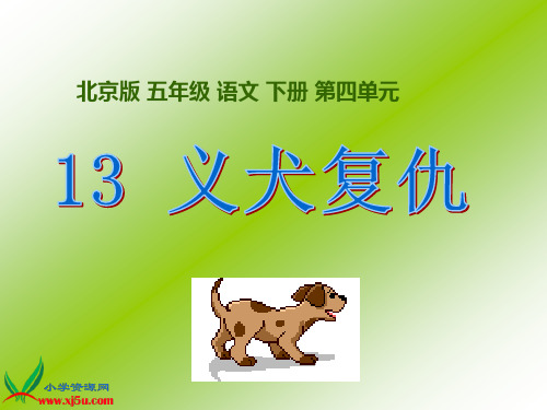 北京版语文五年级下册《义犬复仇》课件