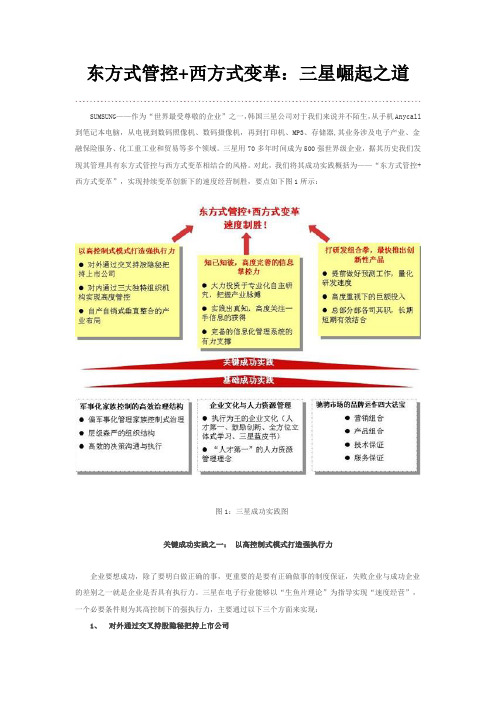 东方式管控+西方式变革：三星崛起之道