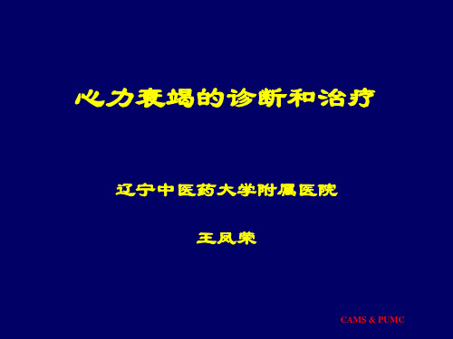 慢性心力衰竭的治疗