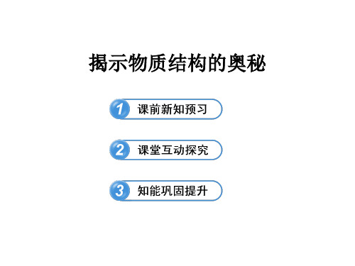 苏教版高中化学选修-物质结构与性质：专题 揭示物质结构的奥秘_课件1