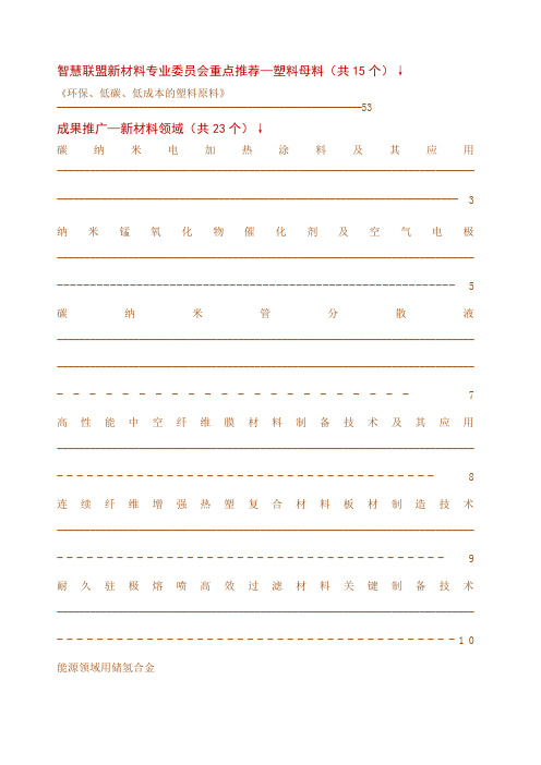 新材料 企业科技研发新成果推广宣传册