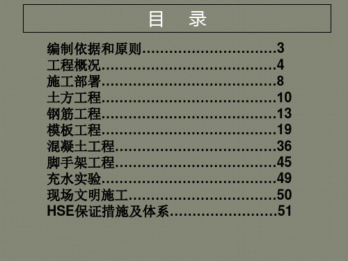 钢筋混凝土水池施工方案模板