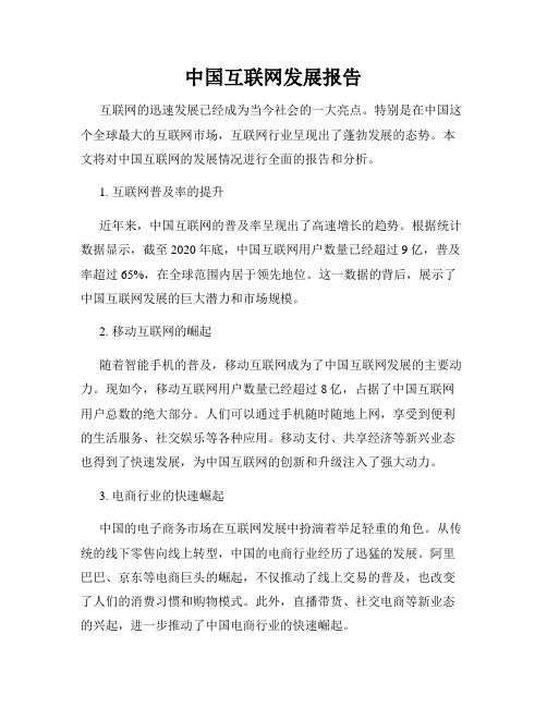 中国互联网发展报告