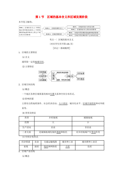 (通用版)高考地理一轮复习 第9章 区域地理环境与人类活动 地理信息技术应用 第1节 区域的基本含义