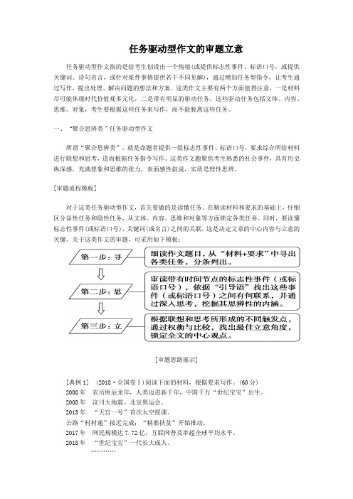 “聚合思辨类”任务驱动型作文