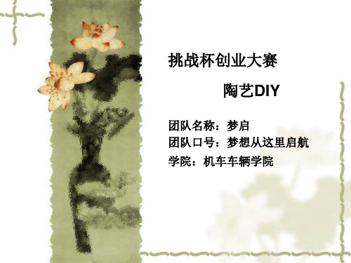 陶艺DIY演讲ppt