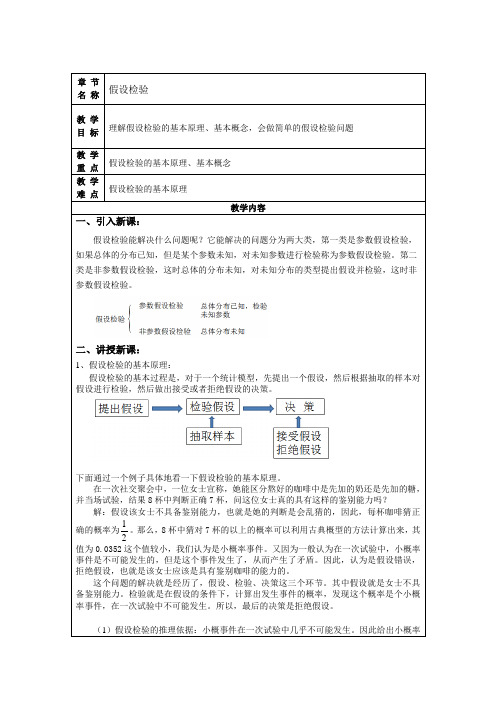 概率论与数理统计：假设检验