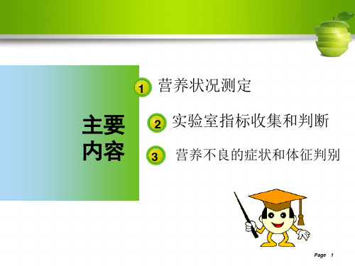 实训人体营养状况测定和评价课件