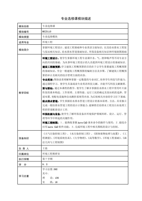 模块化教学汇报提纲【范本模板】