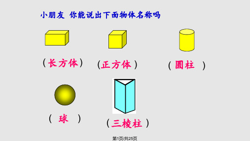 一年级数学下册认识图形二(课件)PPT课件