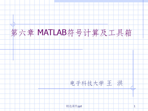 《MATLAB的符号运算》PPT课件