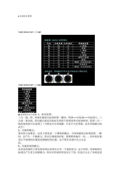 qq桌球技巧