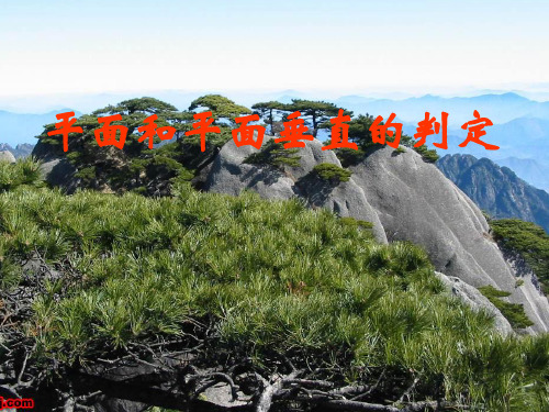 2.平面和平面垂直的判定
