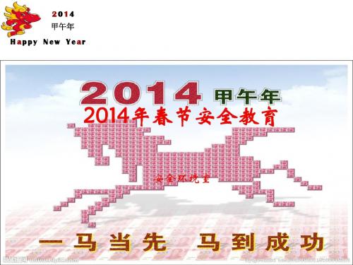 2014年春节安全教育